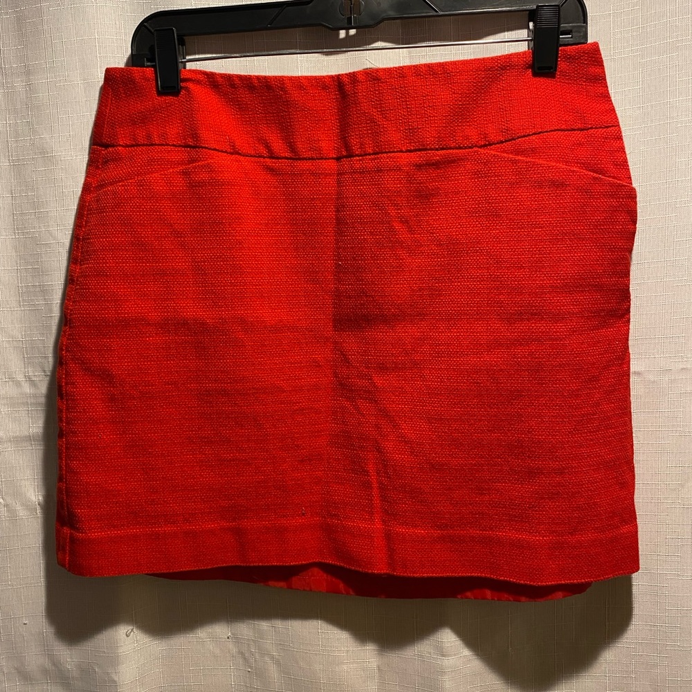 Loft red skirt